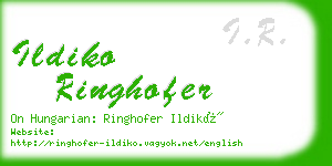 ildiko ringhofer business card